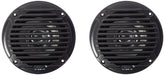 Jensen MS5006BR outdoor waterproof speakers viewed from the front for outdoor use