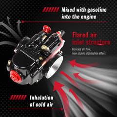 Asecupdat PWK 24mm carburetor packaging with jet kit for ready tuning options