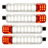 Asgohme LED door-panel light front view enhances truck interior visibility.