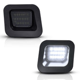 Asgohme LED license plate light provides bright white rear illumination for Dodge RAM.