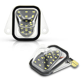 Asgohme LED license plate light pair offering bright white illumination for enhanced rear visibility.