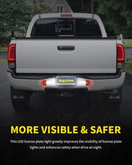 Asgohme Weather-resistant license light endures rain and car washes