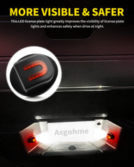 Pack of 2 Asgohme license plate lights ready for upgrade