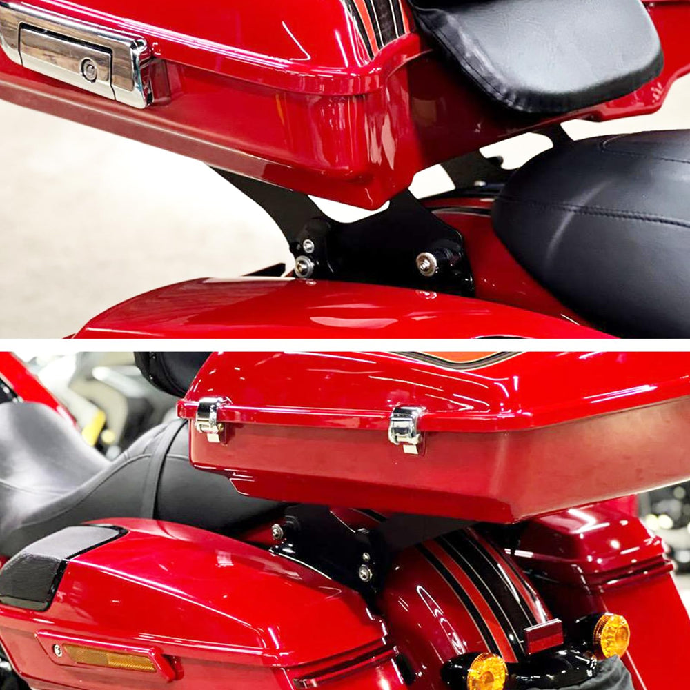 AshKiz Tour Pack Mount compatible with many Harley models