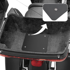 AshKiz Tour Pack Plate compatibility list confirms fit with Razor and King Tour Pak.