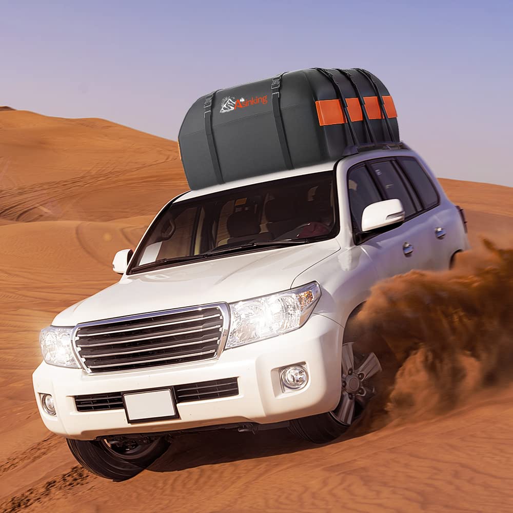 Asinking large-capacity luggage bag filled with gear for a trip