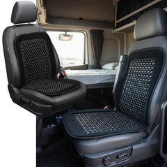 ASLEY universal fit seat cover installs easily on cars and office chairs.