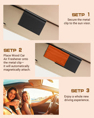 Asmonato visor clip magnetic installation allows quick, tool-free setup.