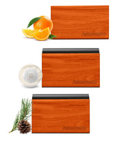 Asmonato Grove wood car air freshener with visor clip keeps cabin fresh for daily drives.
