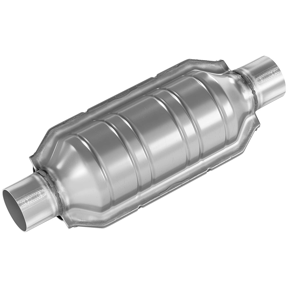 ASOPARTS 2.5-inch universal catalytic converter with heat shield improves exhaust flow and heat management