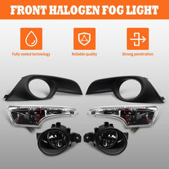 Aspaton fog light assembly right delivers broad beam for safer night rides.