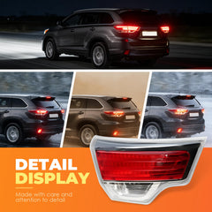 Aspaton inner tail light left Highlander 2014-2016 - weather-sealed for durability