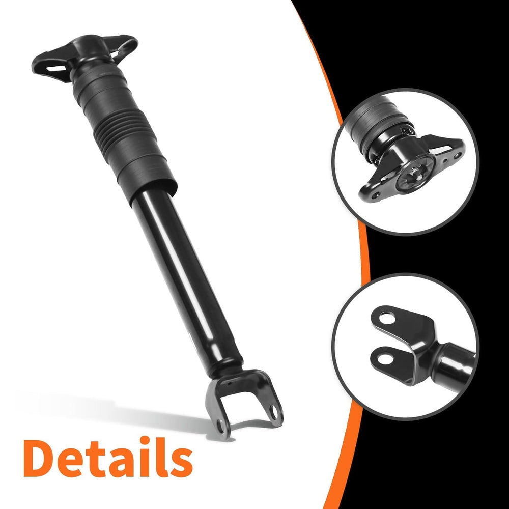 Close-up of Aspaton rear shock absorber showing damping components for durable performance.