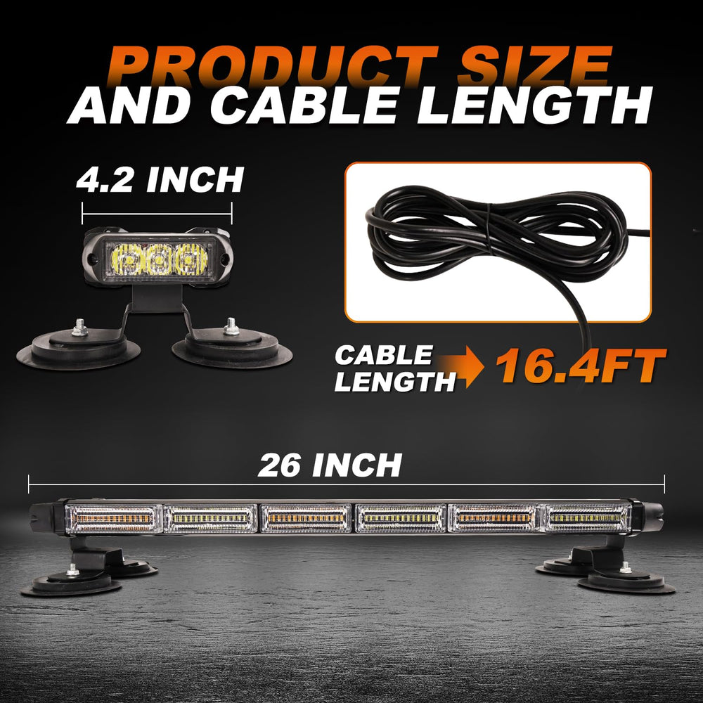 ASPL 16.4 ft power cable enables flexible placement on large vehicles