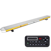 ASPL 48in LED roof mount amber bar front view, high-visibility warning for roadside signaling
