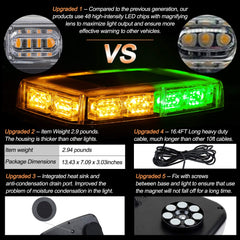 ASPL strobe bar on vehicle roof improves conspicuity for drivers