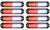 ASPL 8Pcs 12LED strobe on front grille boosts high visibility.