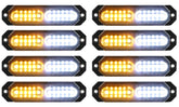 ASPL 8pcs 12-LED strobe lights front view for enhanced daytime visibility