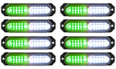 ASPL 8pcs strobe light mounted on grille for enhanced visibility.