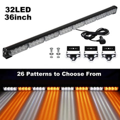 ASPL amber-white LED light bar exterior highlighting durable housing for challenging weather.