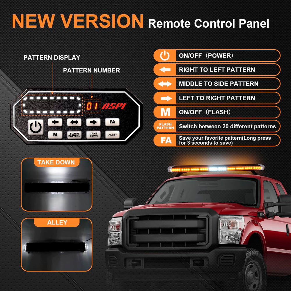 ASPL controller panel enables quick mode changes from the cab.