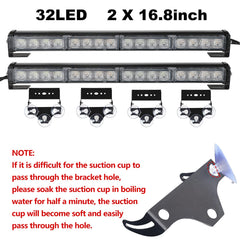 ASPL emergency light bar rear view showing rugged design for durable warning.