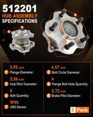 Aspligo 513294 with ABS sensor for reliable wheel speed feedback and safety