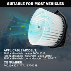 Aspligo 700239 blower motor assembly package photo shows complete kit for replacement