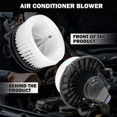 Aspligo 700308 blower assembly side profile emphasizes compact dash integration.
