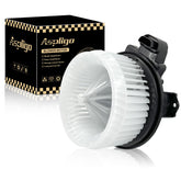Aspligo blower motor assembly Corolla front view enables reliable cabin airflow.