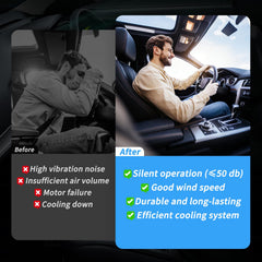 Aspligo blower unit delivers whisper-quiet operation for cabin comfort.