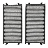 ASTAMOTOR cabin air filter activated carbon closeup for BMW X5/X6, enhanced filtration media