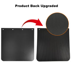 ASTAMOTOR mud flaps 24x24 side view; flexible polymer shields splashes.