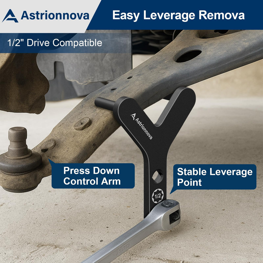 Astrionnova 1/2 inch drive breaker bar partners with the pry tool.