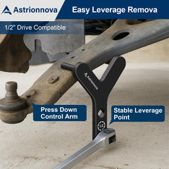 Astrionnova 1/2 inch drive breaker bar partners with the pry tool.