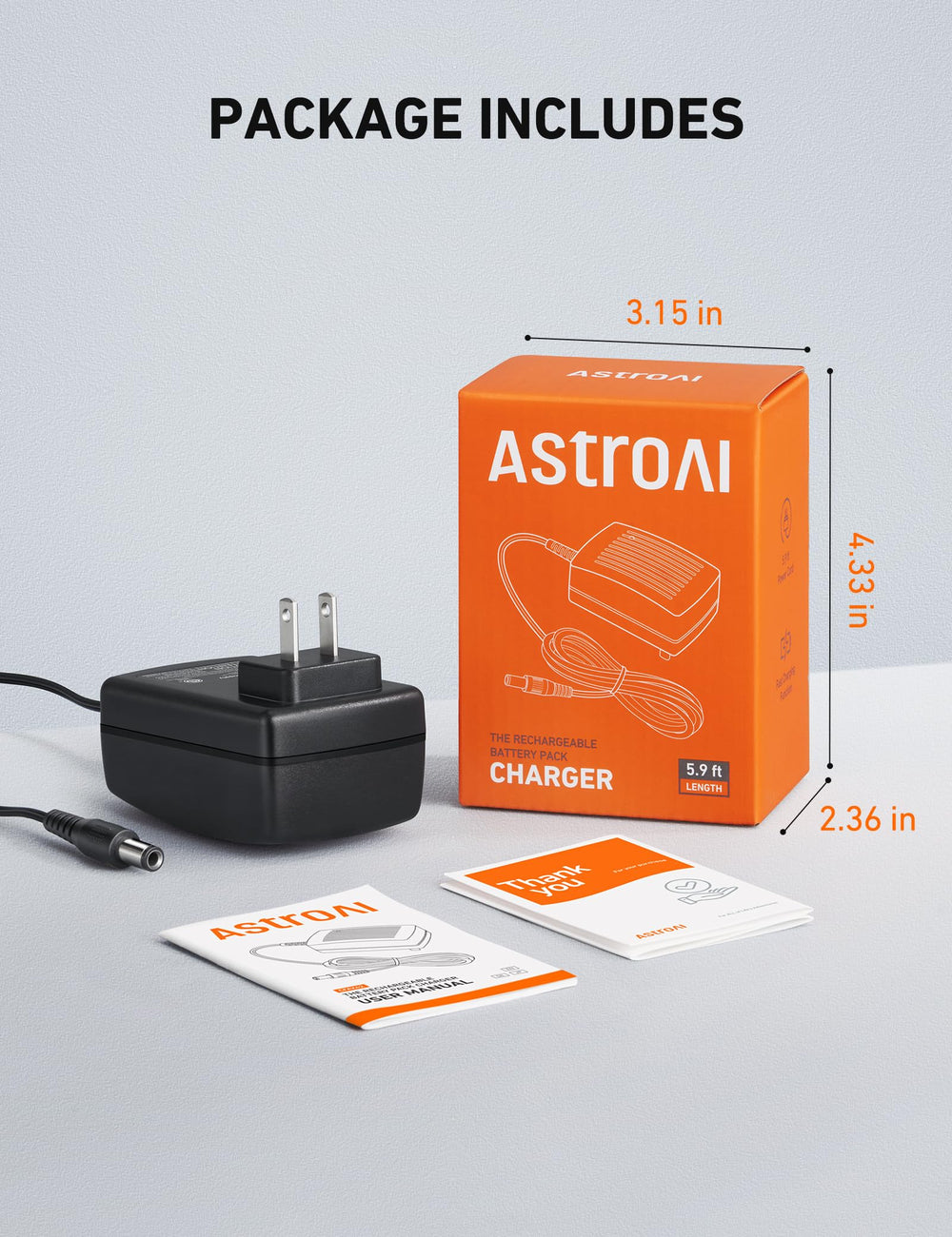 AstroAI 20V MAX charger in use with air pump for quick power