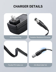 AstroAI 20V MAX charger LED indicators clearly show charging status