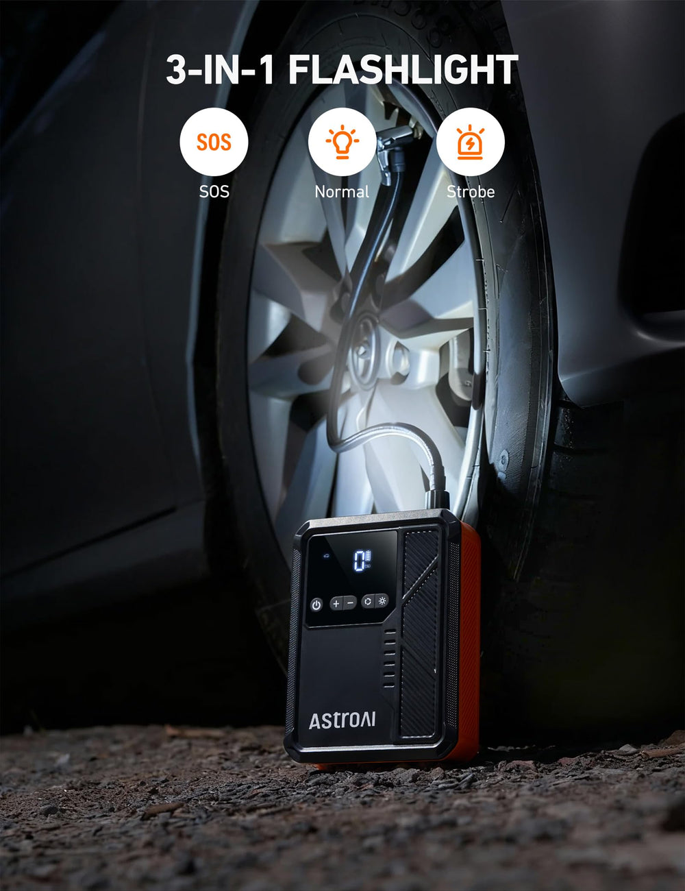 USB-C to USB-A cable included for fast on-the-go charging