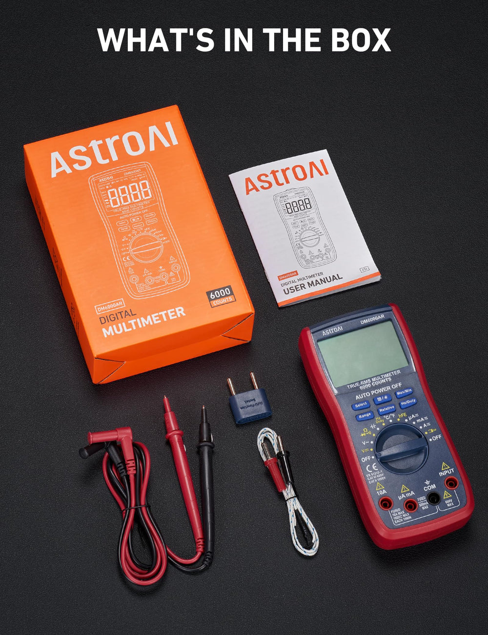 AstroAI temperature measurement capability enables quick thermal checks
