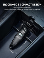 AstroAI ergonomic handle offers a comfortable grip during checks.