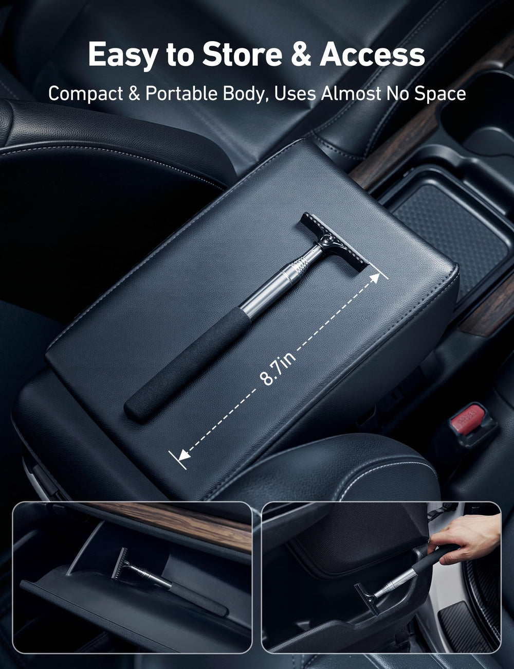 AstroAI front and rear windshield cleaning covers all glass surfaces.
