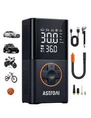 AstroAI L7 front view showing compact body and ergonomic grip, portable convenience