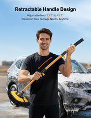 AstroAI microfiber chenille bristles lift dust without scratching