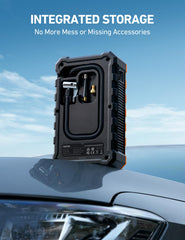 AstroAI S8 packaging contents neatly organized in compact case
