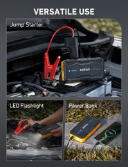 AstroAI S8 eight safety protections for safer roadside use.