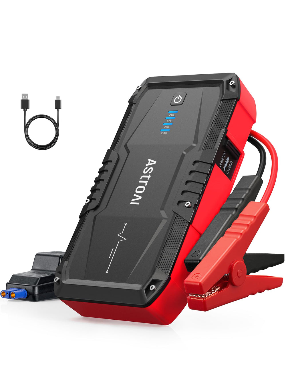 AstroAI S8 jump starter in compact design for on the go boosts
