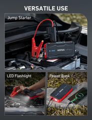 AstroAI S8 portable 12V battery pack for cars and bikes