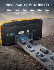 AstroAI S8 smart boost mode detects battery state for easier starts.