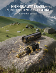AstroAI tire deflator brass construction ensures durable airtight seal.