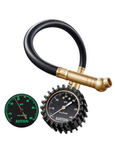 AstroAI tire pressure gauge with a 2-inch dial for precise readings.